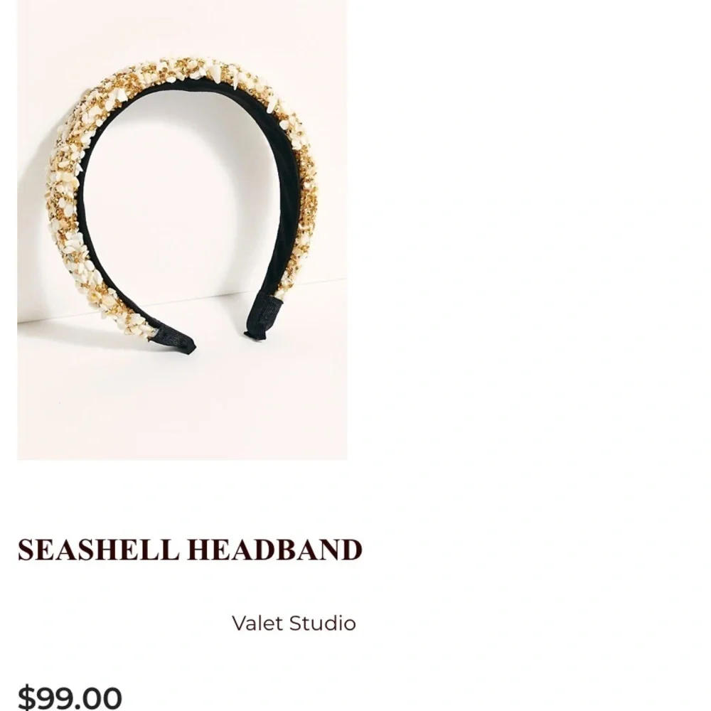 Anthropologie Reliqia seashell headband new unworn